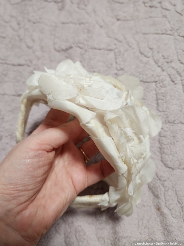 Шляпка винтажная для большой антикварной куклы