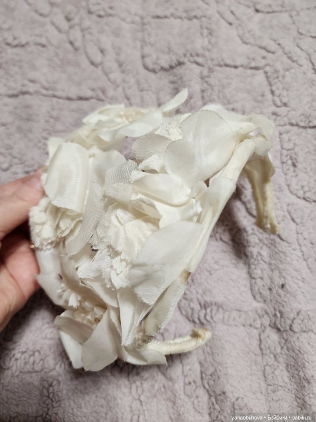 Шляпка винтажная для большой антикварной куклы