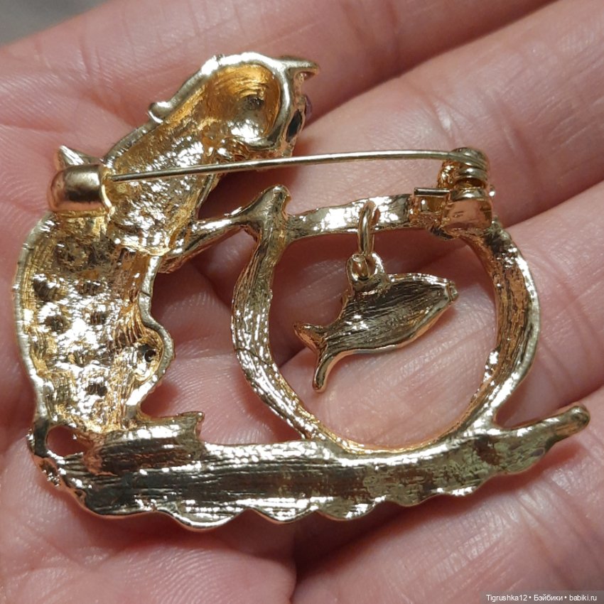 Брошь кошечка с рыбкой — Украшения и очки для кукол (фото 4)