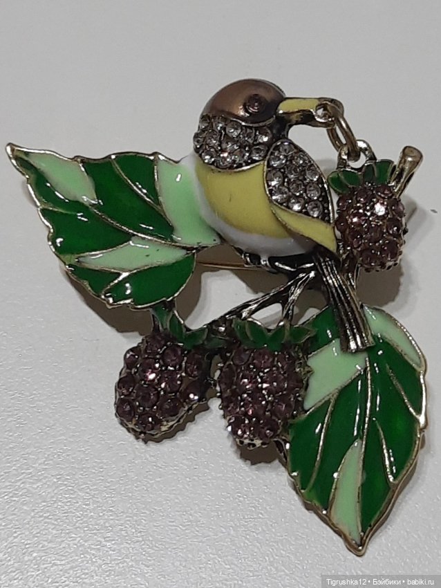 Брошь птичка на ветке — Украшения и очки для кукол (фото 4)