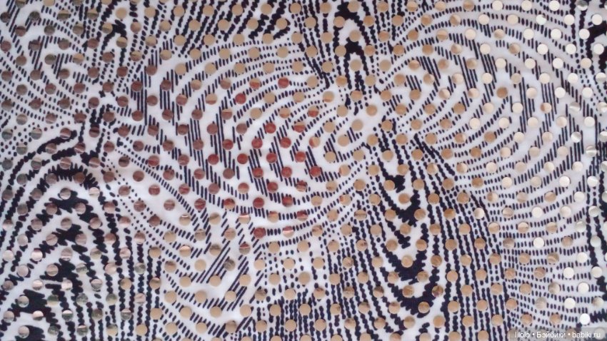 Отрезики тонкого трикотажа с паетками для кукольного рукоделия (фото 2)