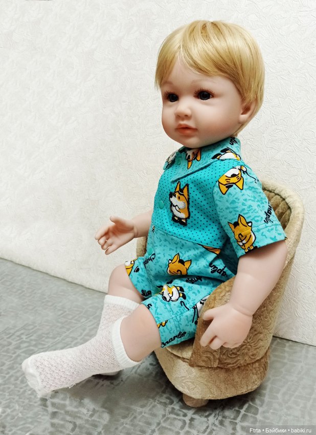 Песочник с лисичками для реборнов и кукол ростом 55-58 см (фото 2)