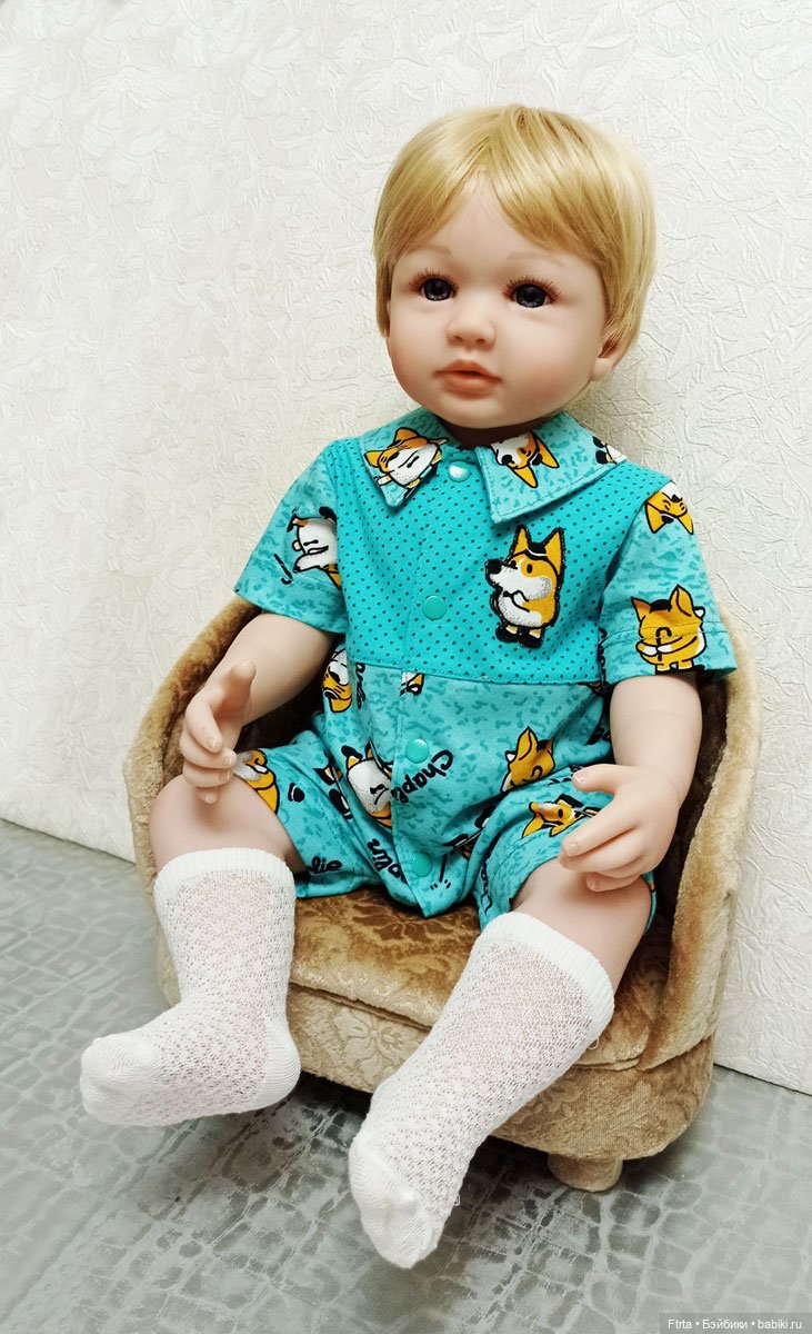 Песочник с лисичками для реборнов и кукол ростом 55-58 см