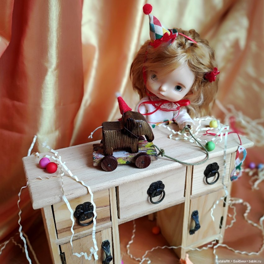 Слон каталочка — Миниатюра для кукол (фото 2)