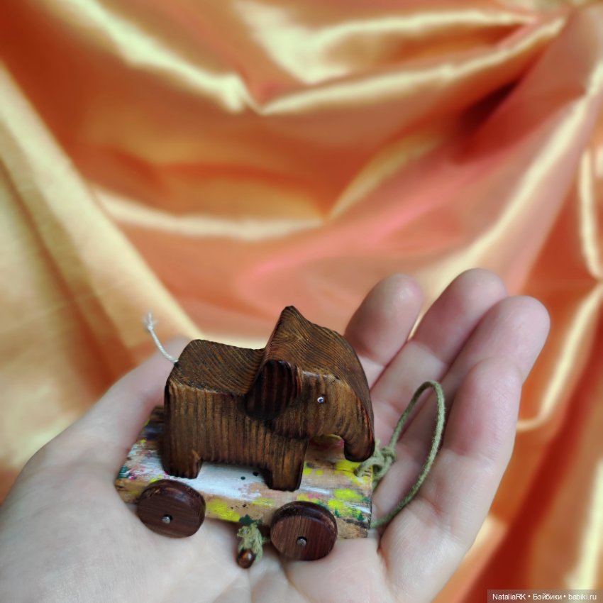 Слон каталочка — Миниатюра для кукол (фото 3)