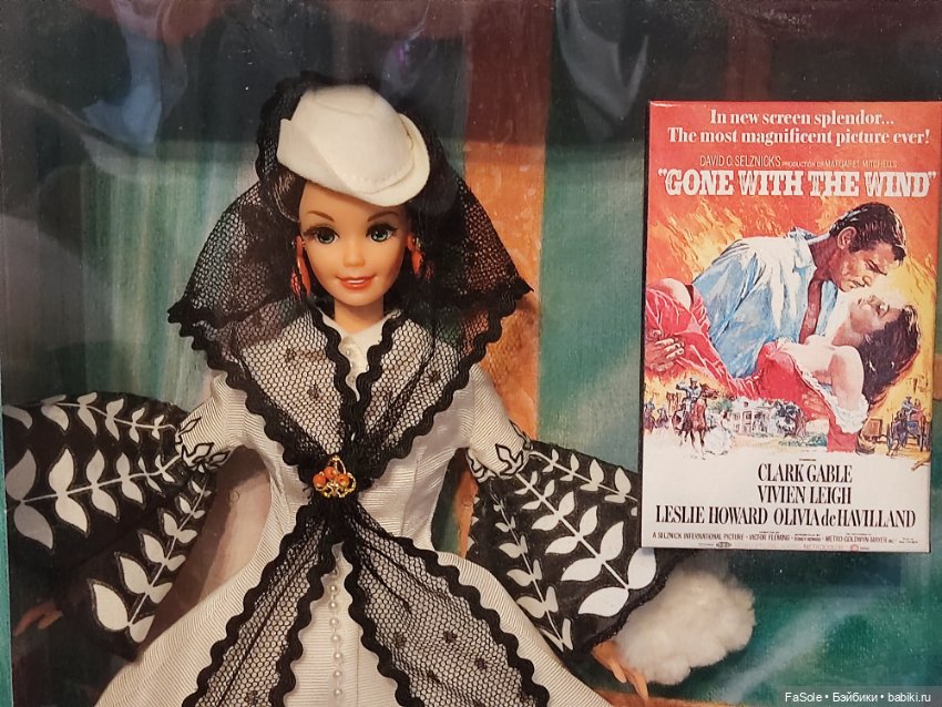 Барби Скарлетт О'Хара в белом платье