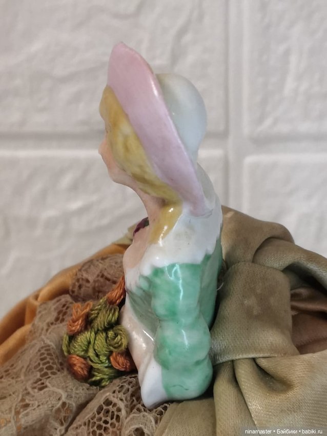 Игольница, Half Doll- антикварная половинка 1910-1920 (фото 6)