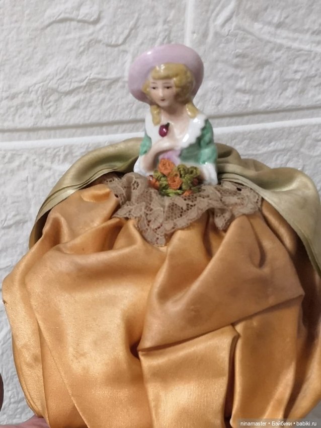 Игольница, Half Doll- антикварная половинка 1910-1920 (фото 9)
