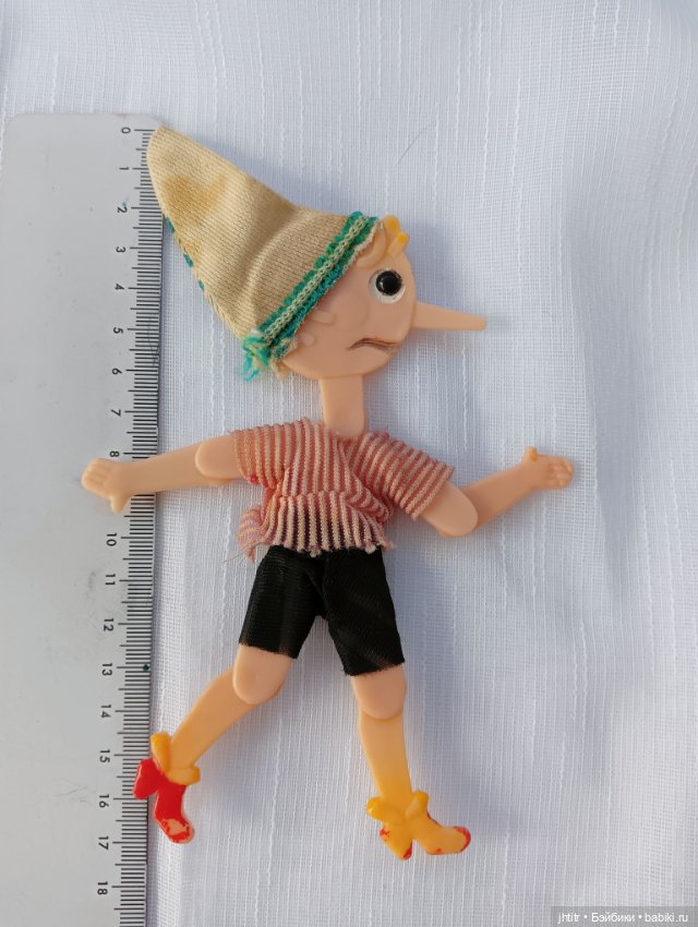 Плоская кукла Буратино в родном