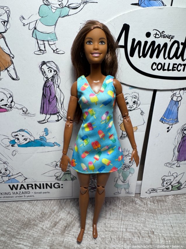 Барби из сета с холодильником на теле Джун