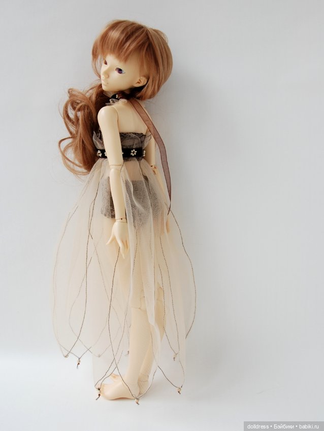 Платье "Кофе-карамель" — Одежда для BJD (фото 5)