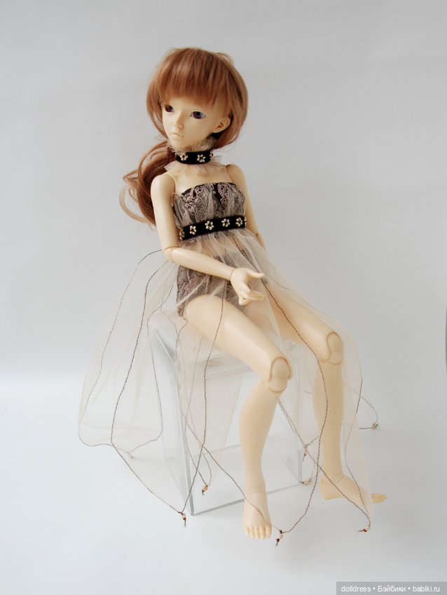 Платье "Кофе-карамель" — Одежда для BJD