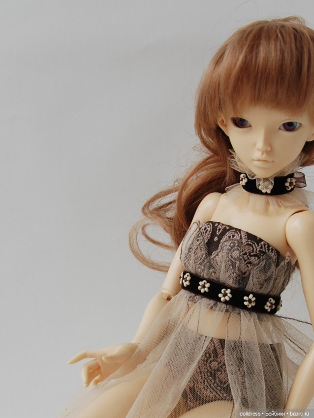 Платье "Кофе-карамель" — Одежда для BJD (фото 3)