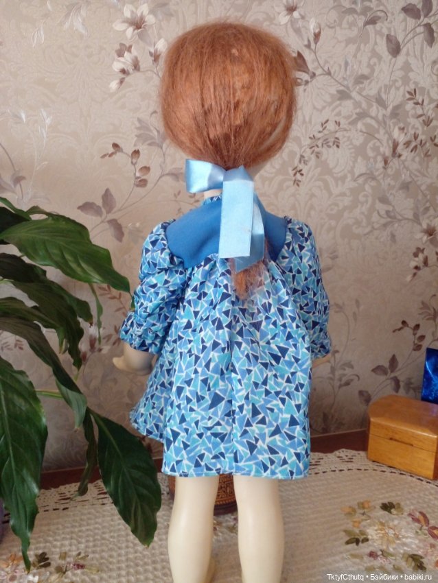 Кукла СССР паричковая редкая 60-е года Нахабинская фабрика игрушек рост 55 см (фото 2)