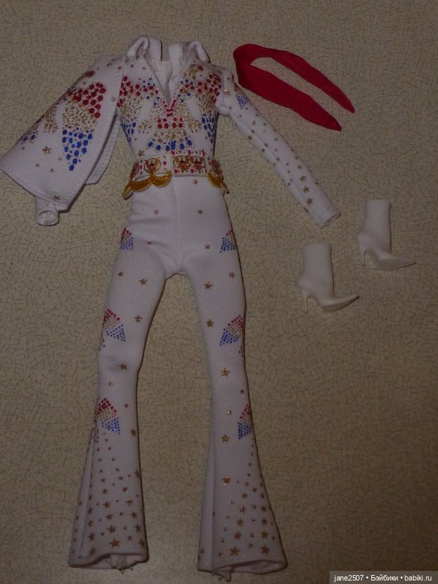 Полный аутфит коллекционной Барби Barbie Elvis 2020 новый (фото 2)