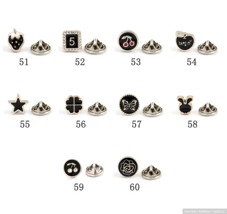 Брошки-пины для украшения кукольной одежды и не только (фото 7)