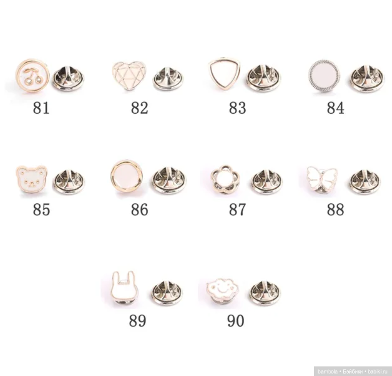 Брошки-пины для украшения кукольной одежды и не только (фото 10)