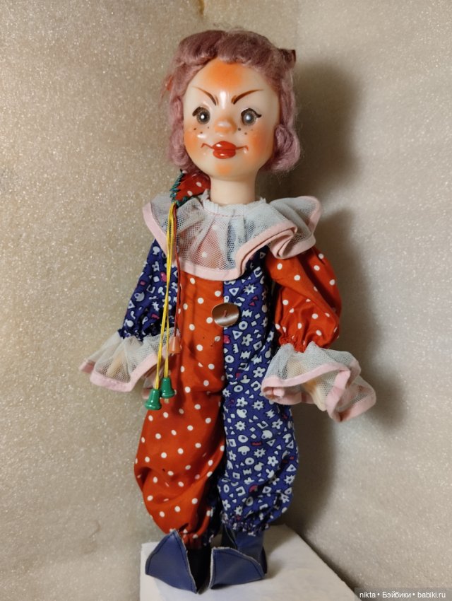 Кукла СССР. Клоун, Петрушка Андрюшка