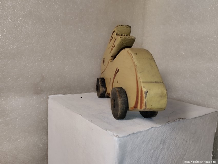 Довоенная игрушка СССР Каталка заяц (фото 5)