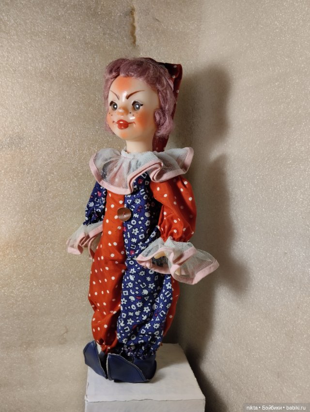 Кукла СССР. Клоун, Петрушка Андрюшка (фото 6)