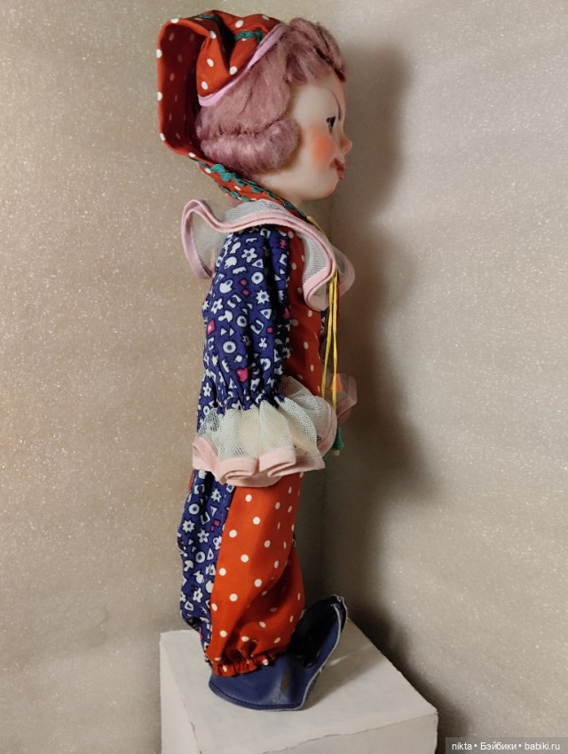 Кукла СССР. Клоун, Петрушка Андрюшка (фото 3)