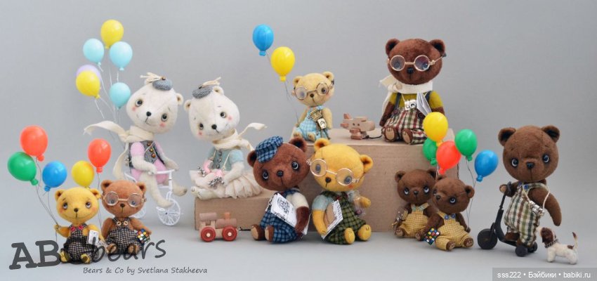 Мишки парой от ABCbears Светлана Стахеева (фото 9)