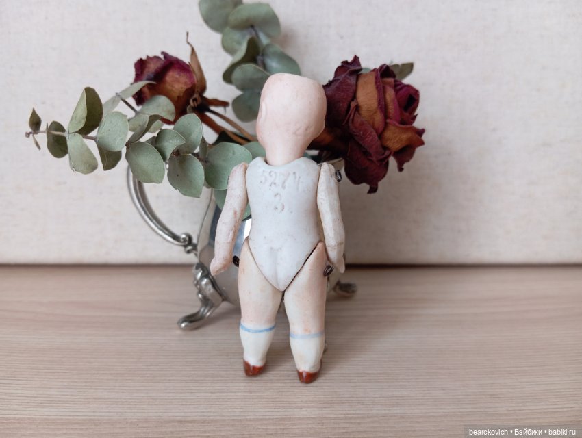 Антикварная фарфоровая куколка (Германия) (фото 3)