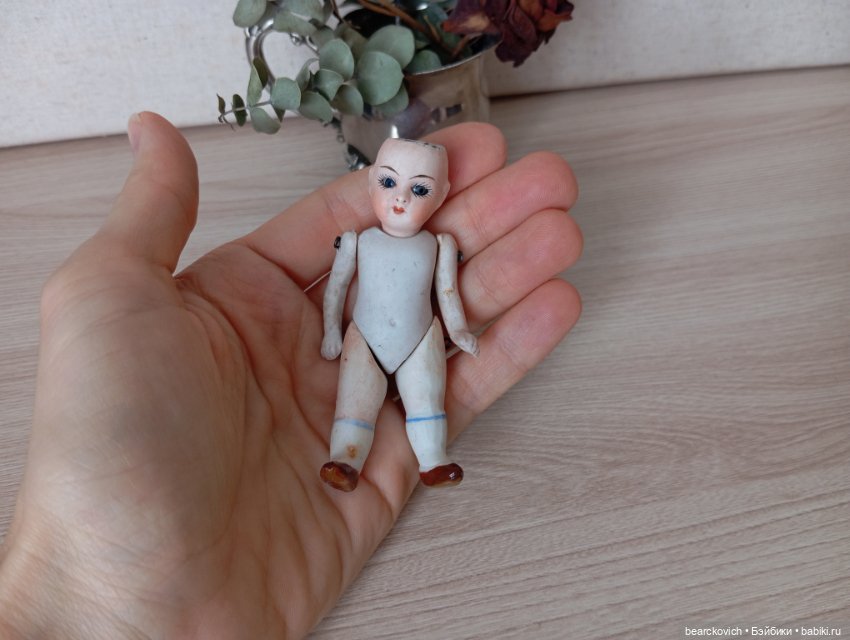 Антикварная фарфоровая куколка (Германия) (фото 6)