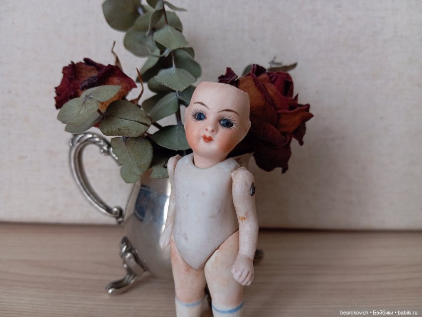Антикварная фарфоровая куколка (Германия) (фото 2)