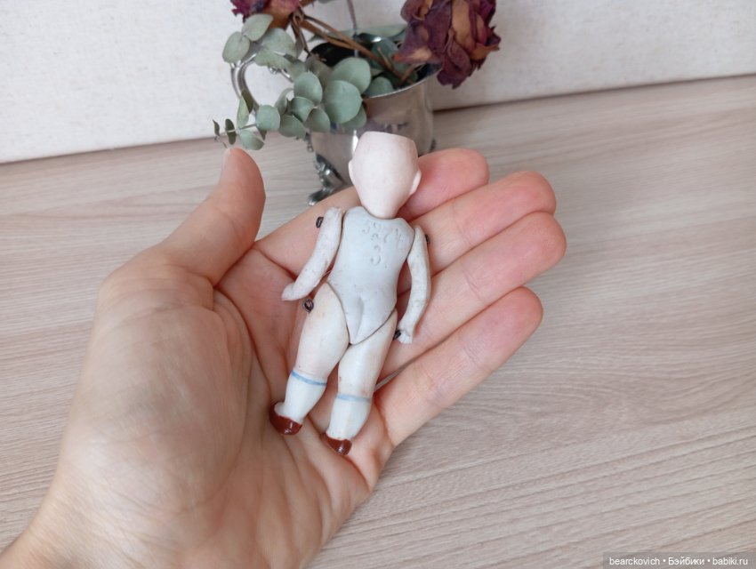 Антикварная фарфоровая куколка (Германия) (фото 7)