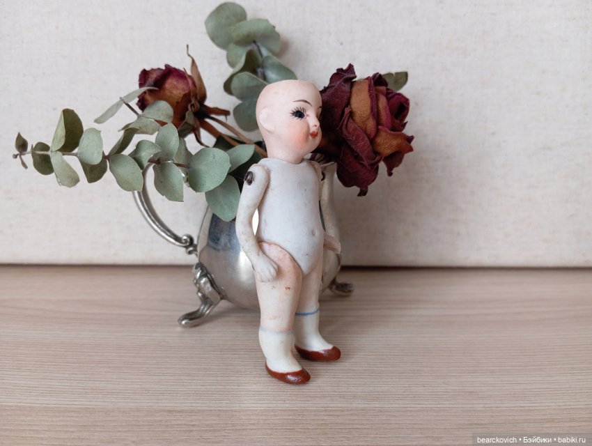 Антикварная фарфоровая куколка (Германия) (фото 4)