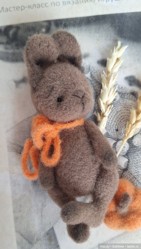 Зайчик с тыквой) — Авторские игрушки (фото 5)