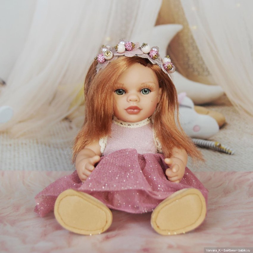 Кукла - пупс Alma Toys " Принцесса " рыжая , 22 см, № 7