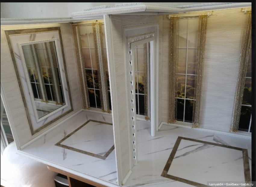 Двухкомнатный румбокс для кукол 1/4 (фото 2)