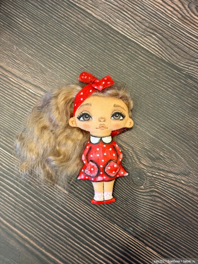 Текстильная кукла-брошь Юлии Подколозиной Tilipul&Trilipul (фото 5)