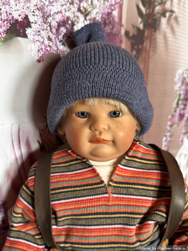 Пухлячок Эдер от Susi Eimer для Gotz со своей любимой свинкой (фото 7)