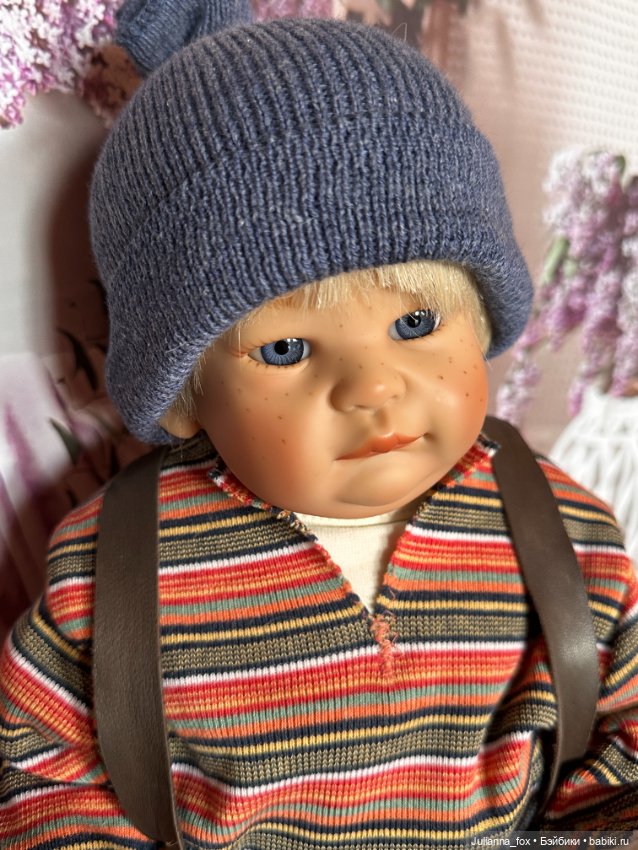 Пухлячок Эдер от Susi Eimer для Gotz со своей любимой свинкой