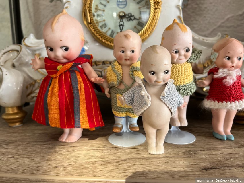 Большая семейка Кьюпиков период 1915-20 рост от 16 см до 13