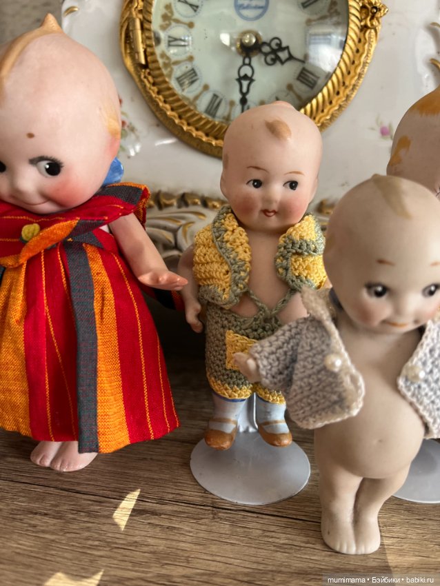 Большая семейка Кьюпиков период 1915-20 рост от 16 см до 13 (фото 5)