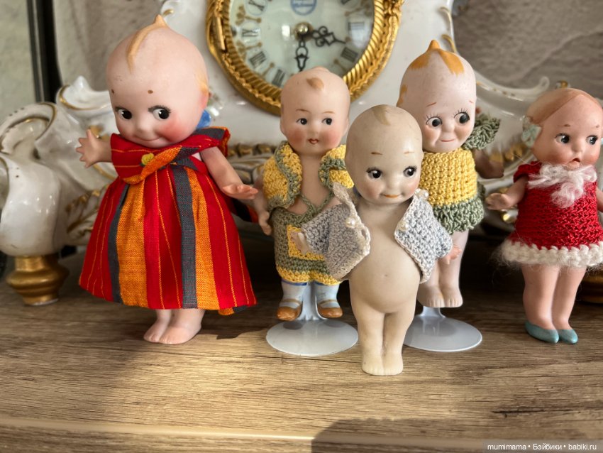 Большая семейка Кьюпиков период 1915-20 рост от 16 см до 13 (фото 2)