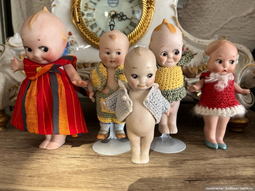 Большая семейка Кьюпиков период 1915-20 рост от 16 см до 13 (фото 8)