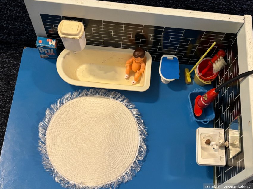Ванная комната для маленьких куколок, пупсиков, ГДР (фото 4)