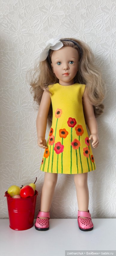 Платье Маки с росписью акрилом, на подкладке (фото 2)