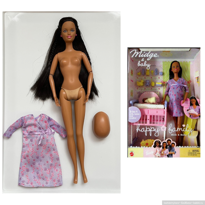 Кукла Барби Кен Midge&baby AA 2002 happy family