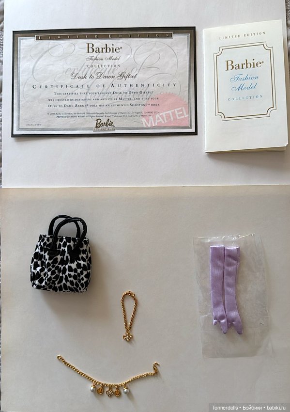 Кукла Барби Маттел Силкстоун От Заката до Рассвета Barbie Dusk To Dawn Giftset Silkstone Gold Label (фото 3)