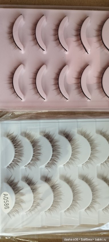 Реснички черные, коричневые, белые и цветные, несколько видов (фото 3)