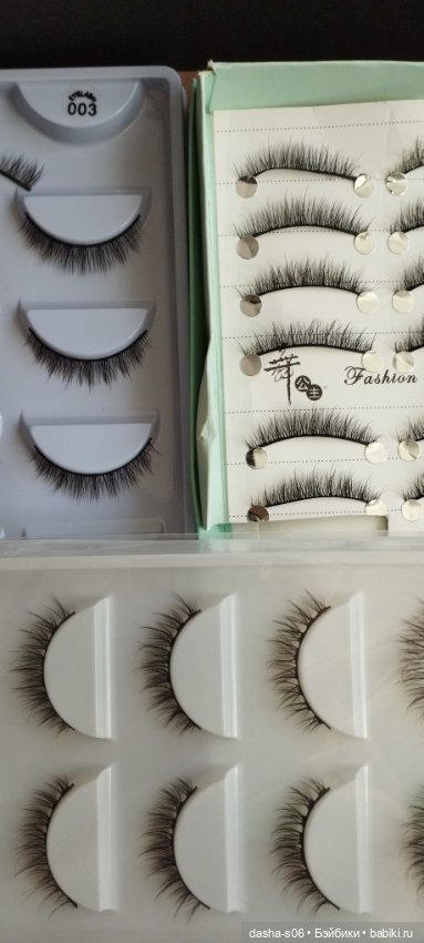 Реснички черные, коричневые, белые и цветные, несколько видов (фото 5)