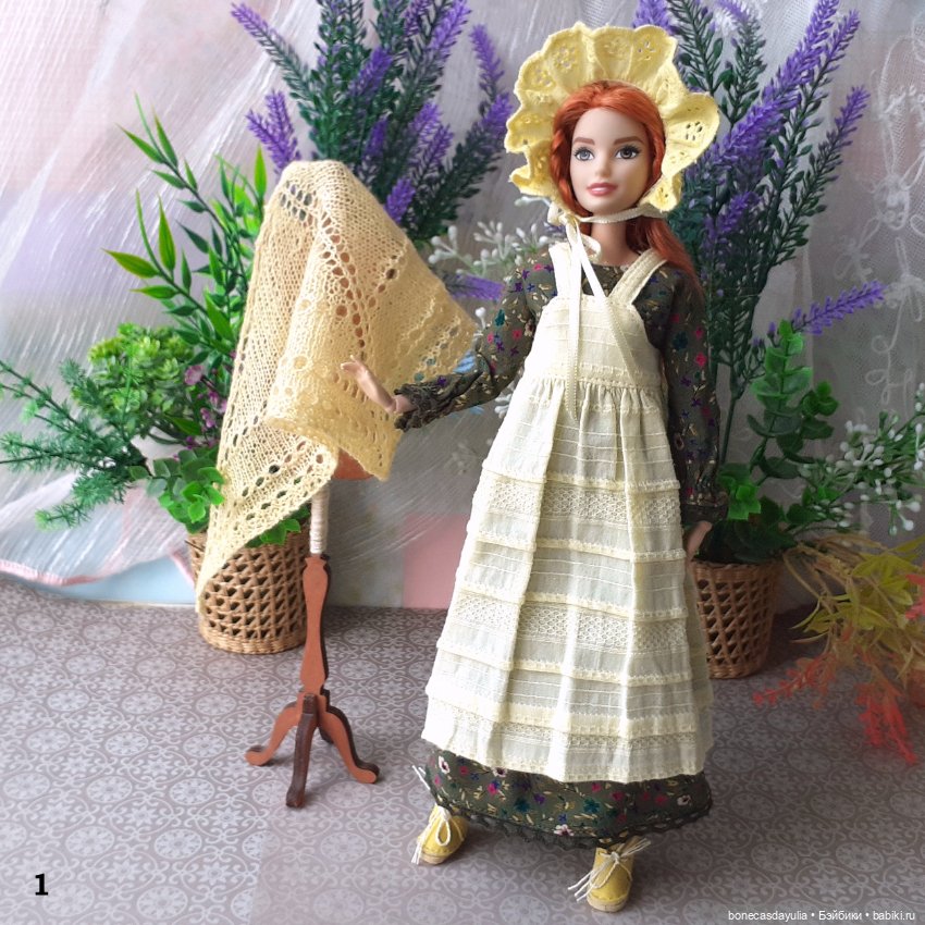Нарядный комплект одежды для Барби Barbie в старинном стиле (фото 3)