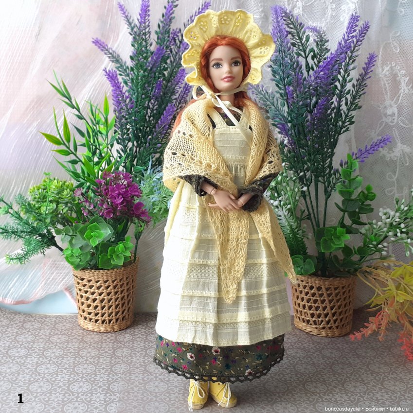 Нарядный комплект одежды для Барби Barbie в старинном стиле