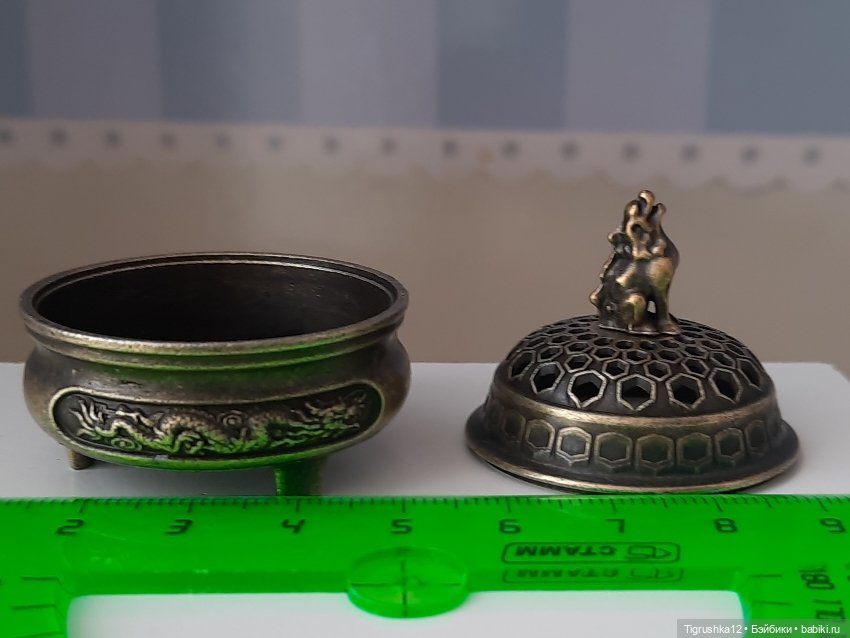 Горшочек металл — Миниатюра для кукол (фото 5)